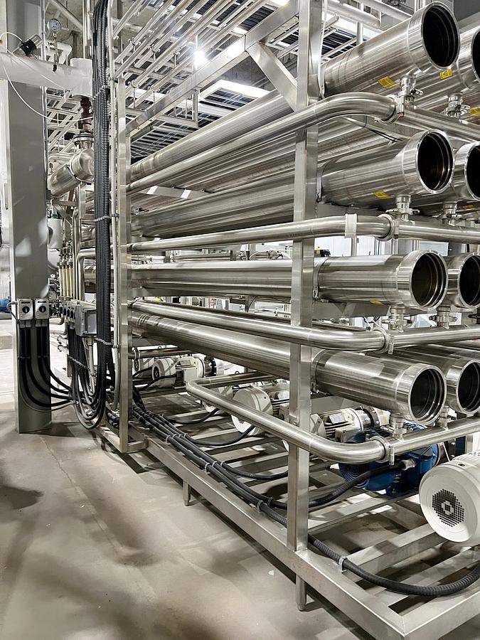 Used Used 4 Stage Nano Filtration System, With Pumps, Heat Exchanger, Tanks