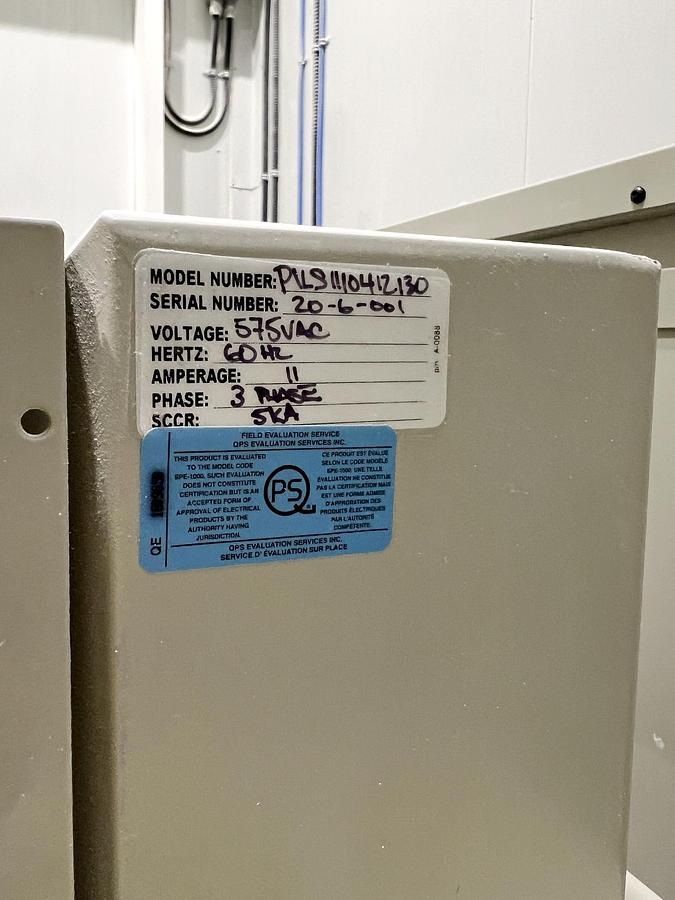 Used Used Fischbein Pinch Inner Liner Sealer, Model PILS 300, with Conveyor