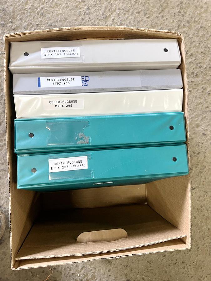 Used Used Alfa Laval Desludger Disc Centrifuge, Model BTPX 205SGD-34-CDP-60