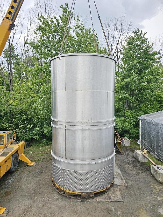 Used Used 15,000 Gallon Jacketed Tank, Stainless Steel
