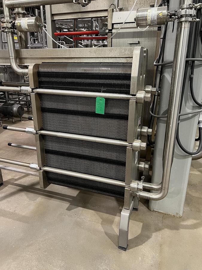 Used Used Alfa Laval Plate Heat Exchanger, Model Front6-FRD, 288.7 Sq.ft
