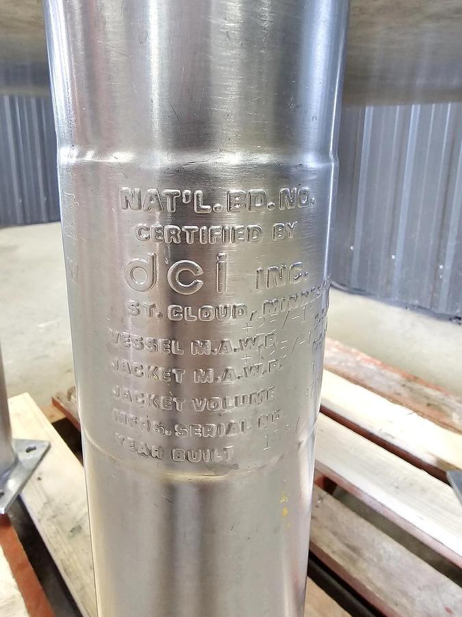 Used Used 70 Gallon Jacketed Tank (Reactor), Stainless Steel, With Mixer