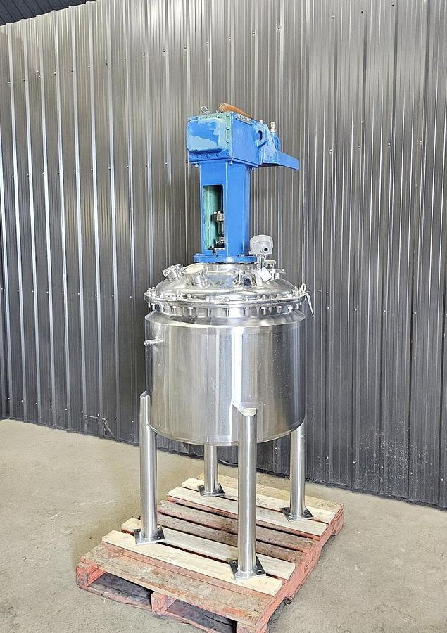 Used Used 70 Gallon Jacketed Tank (Reactor), Stainless Steel, With Mixer
