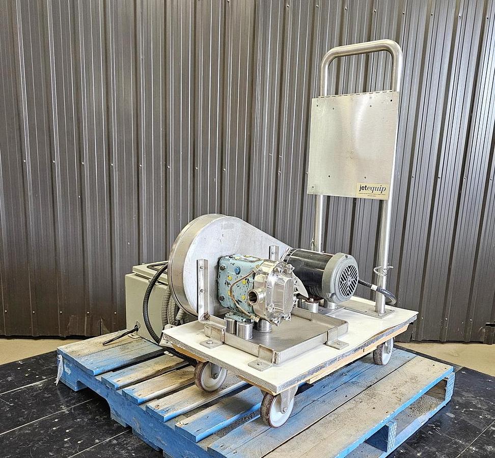 Used Used Waukesha Rotary Lobe Pump, Model 18, 1.5 HP
