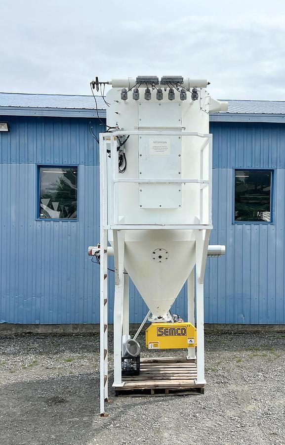 Used Used Semco Dust Collector, Pulse Air, with Rotary Valve