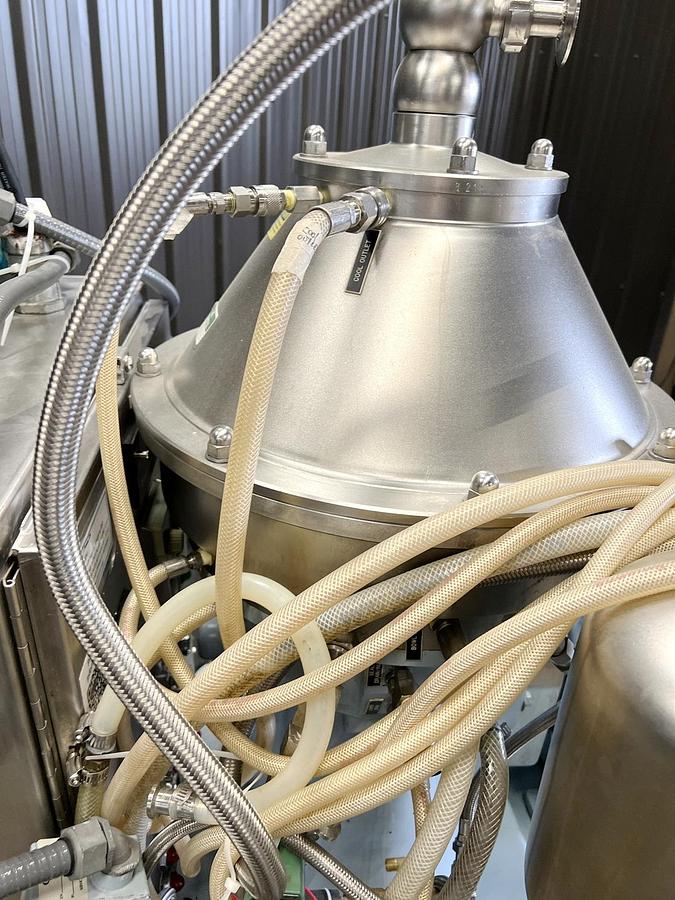 Used Used Alfa Laval Desludger Disc Centrifuge, Model BTPX 205SGD-34-CDP-60