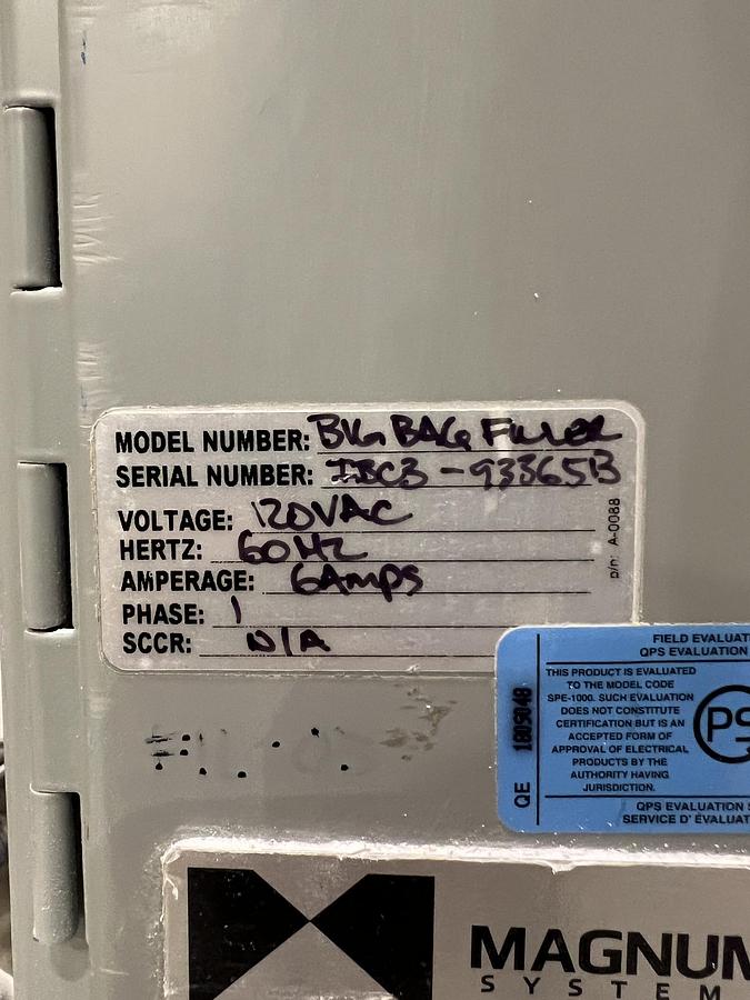 Used Used Magnum Systems IBC-3000 Bulk Bag Filling Station