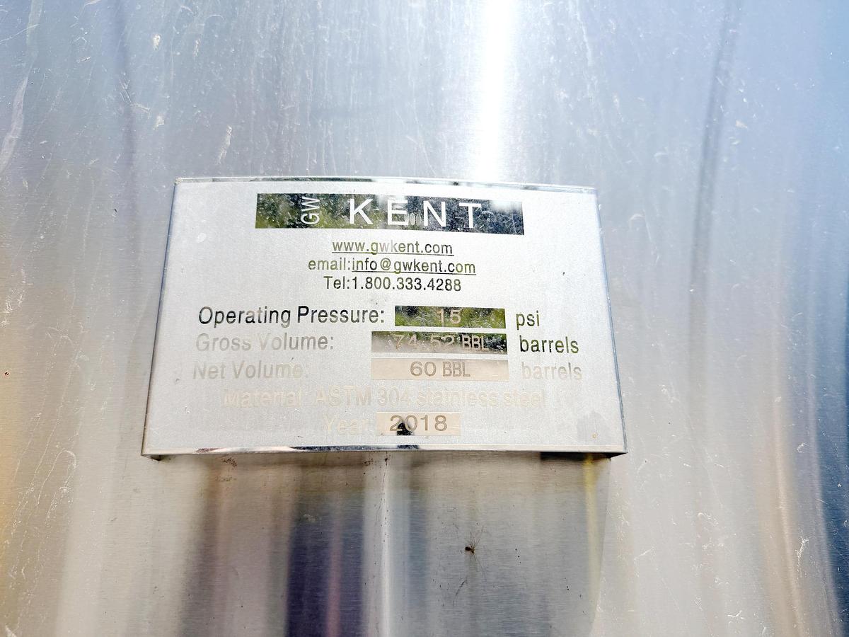 Used Used 2290 Gallon Jacketed Tank, 304 Stainless Steel