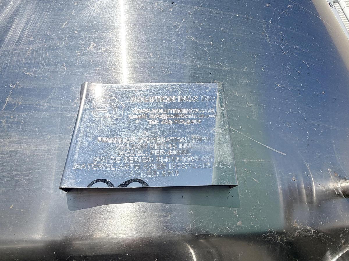 Used Used 2480 Gallon Jacketed Tank, 304 Stainless Steel