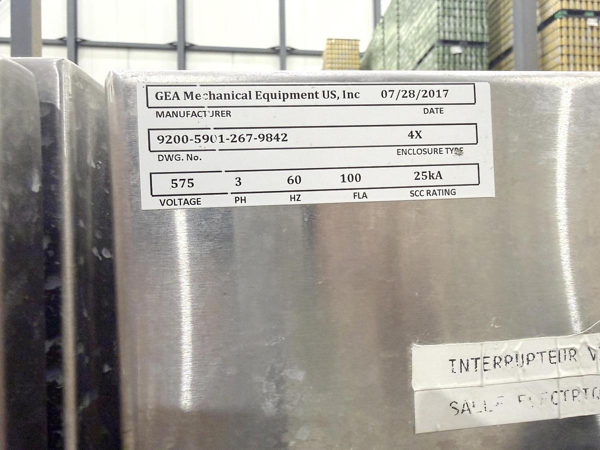 Used Used GEA Westfalia Clarifier Skid, Model GSC 18-06-577