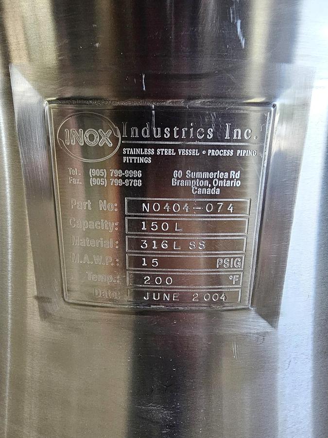 Used Stainless Steel Magnetic Bottom Drive Tank