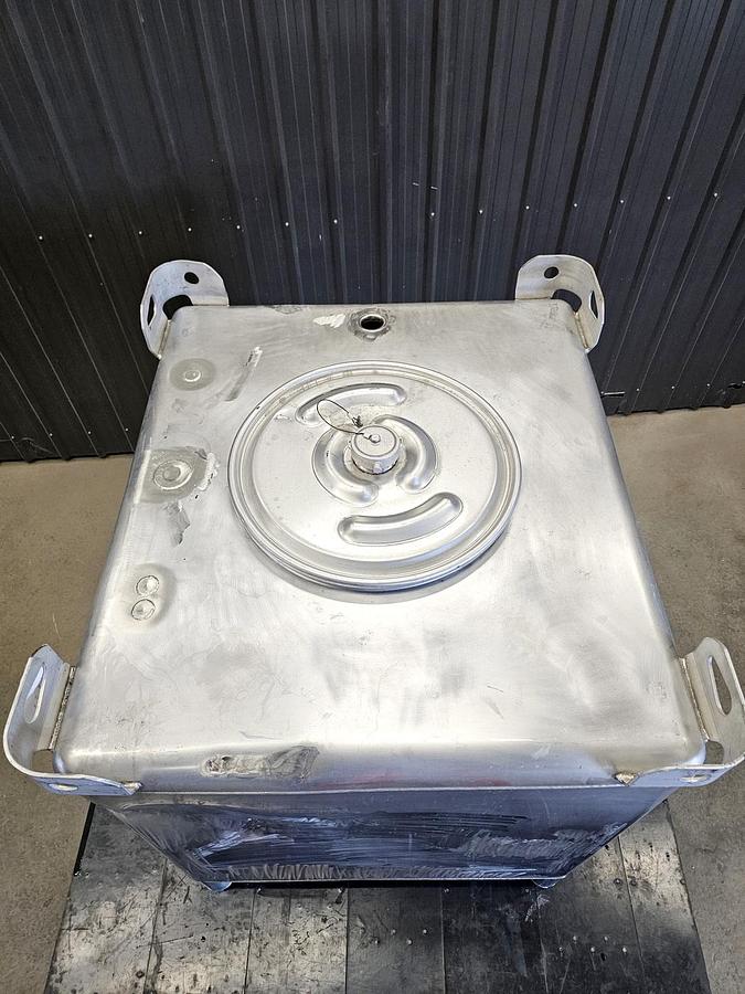 Used Used 350 Gallon IBC Tank (Tote), 304 Stainless Steel