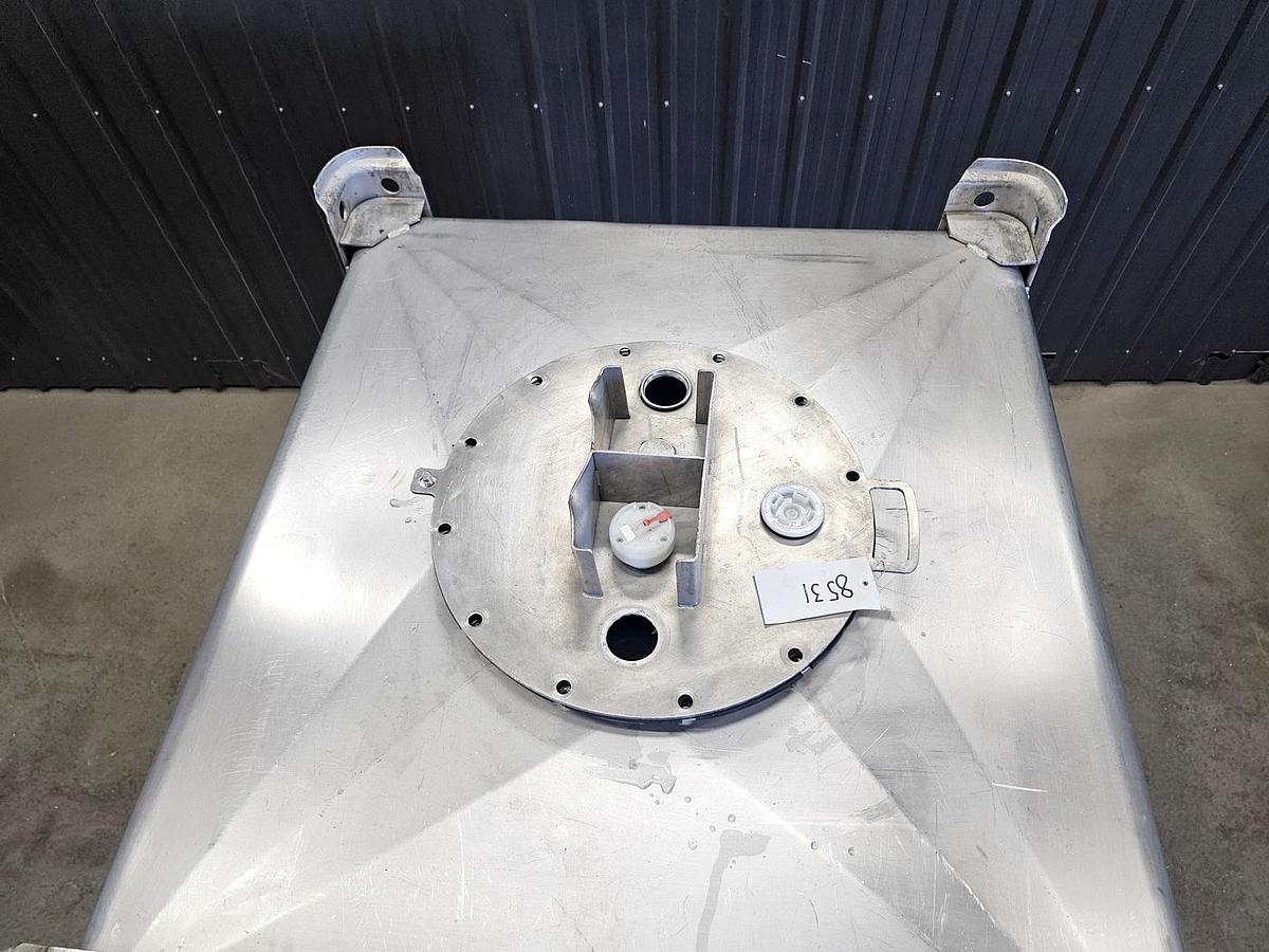 Used Used 350 Gallon IBC Tank (Tote), 304 Stainless Steel