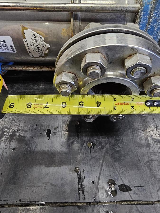 Used Used Goulds Centrifugal Inline Pump, 2'' x 2'', 5 HP