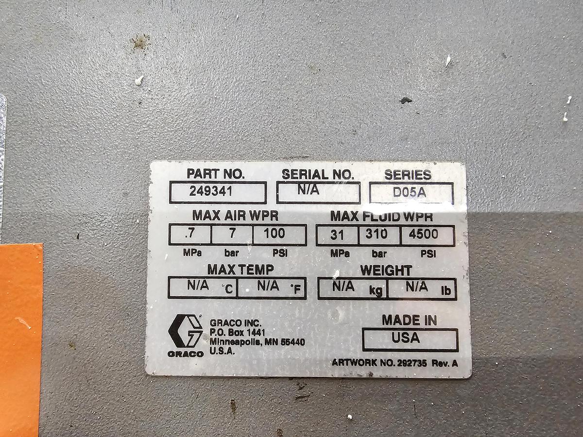 Used Used Graco Uni-Drum Bulk Supply System 🔴 Liquidation Sale – All Offers Considered