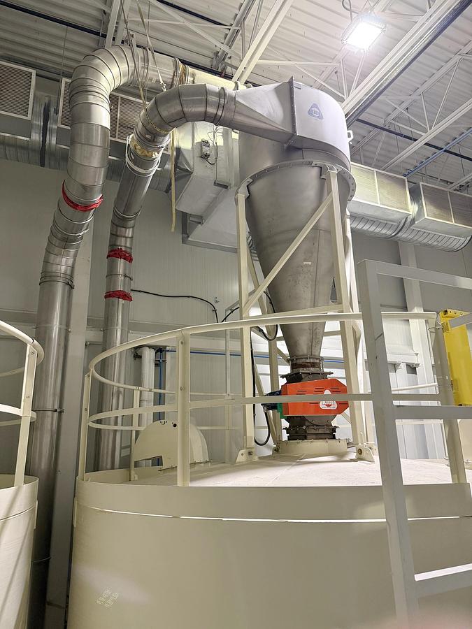 Used Used Kice Venturi Jet Filter, With Rotary Airlock, Cyclone & Fan