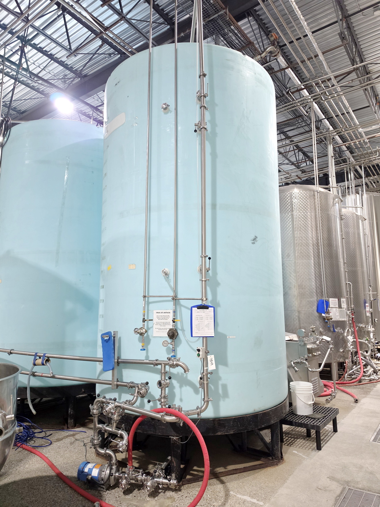 Used Used 6000 Gallon Tank, Reinforced Polypropylene