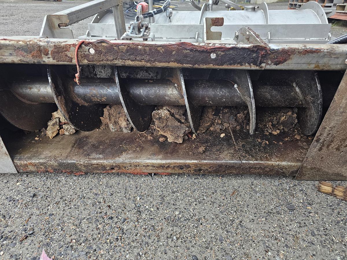 Used Used Law Marot Milpro screw conveyor, 10'' Wide x 79'' Long