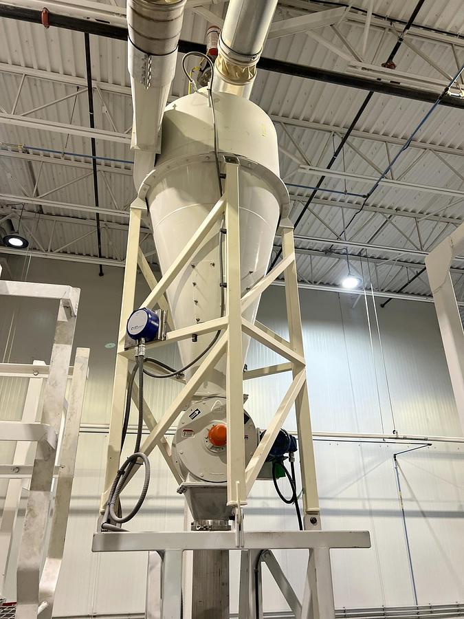 Used Used Kice Venturi Jet Filter, With Rotary Airlock, Cyclone & Fan