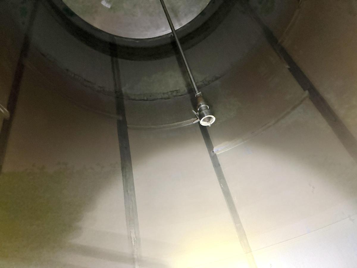 Used Used 13,208 Gallon Tank, 304 Stainless Steel, With Heat Exchanger & Pump