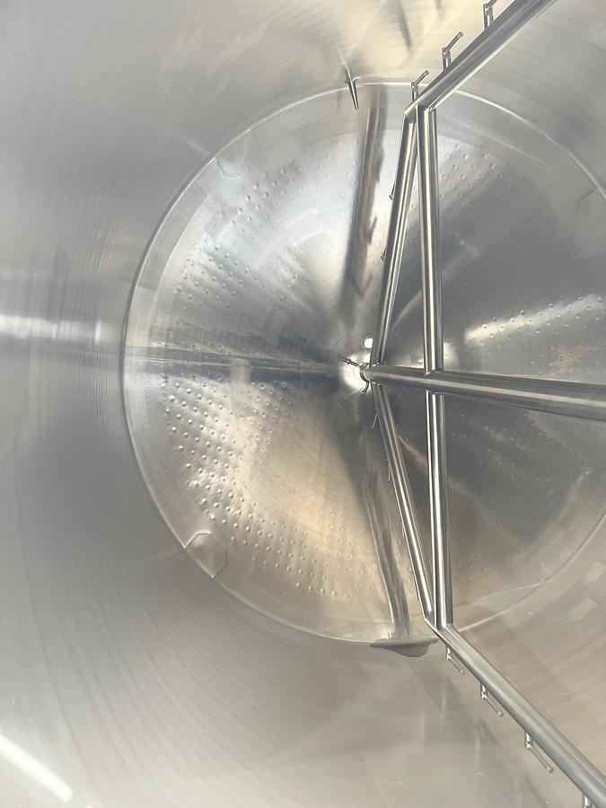 Used Unused 2500 Gallon Jacketed Tank, 316L Stainless Steel, With Scrape Agitation