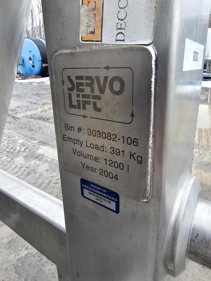 Used Used 310 Gallon Tank (Tote), Stainless Steel