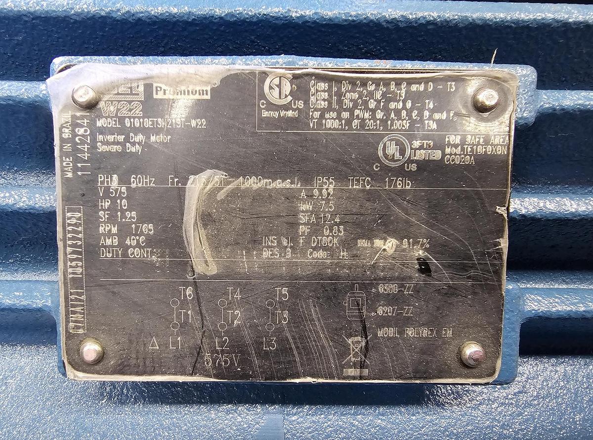 Used Used Schutte Hammer Mill, Swinging Hammers, 10 HP