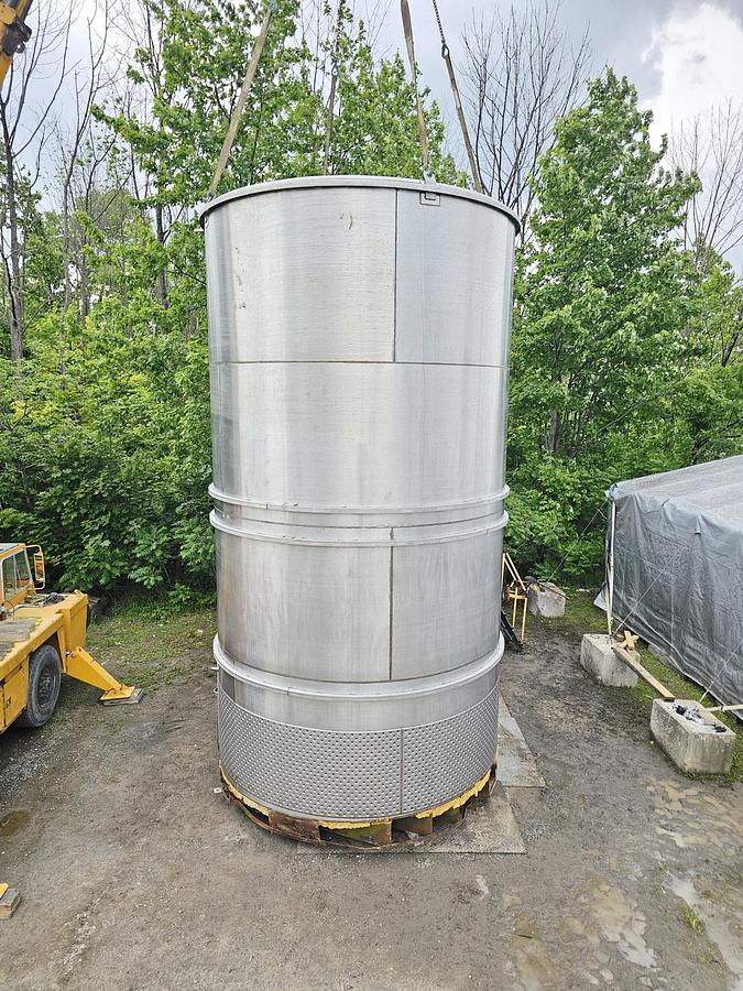 Used Used 15,000 Gallon Jacketed Tank, Stainless Steel