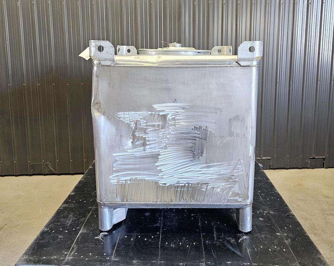 Used Used 350 Gallon IBC Tank (Tote), 304 Stainless Steel