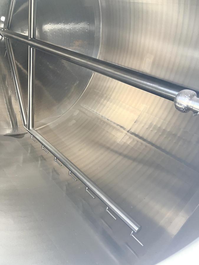 Used Unused 2500 Gallon Jacketed Tank, 316L Stainless Steel, With Scrape Agitation