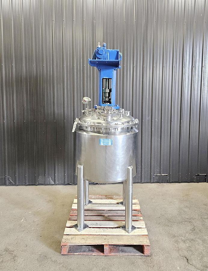 Used Used 70 Gallon Jacketed Tank (Reactor), Stainless Steel, With Mixer