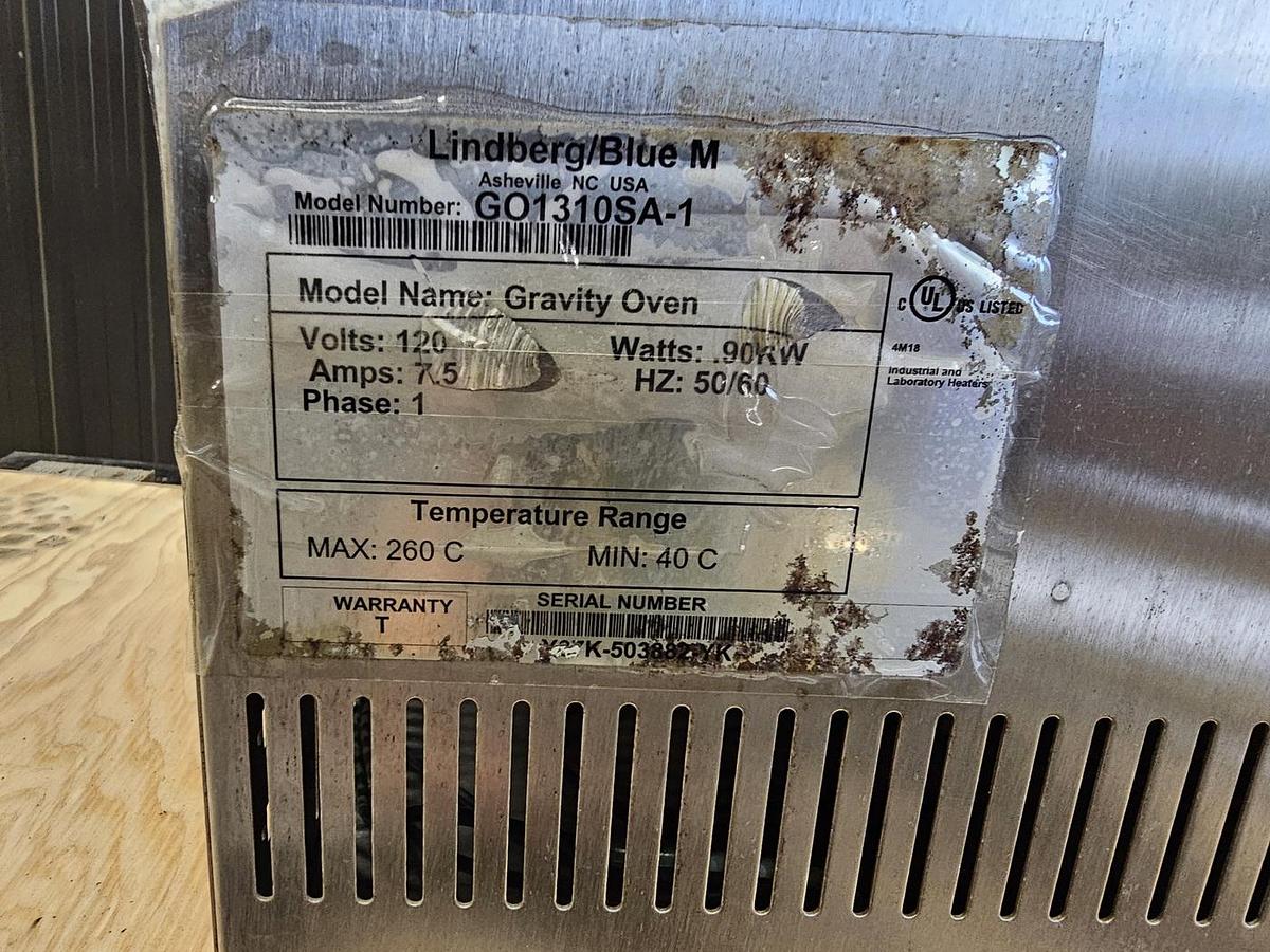 Used Used Lindberg / Blue M Gravity Oven, Model GO1310SA-1