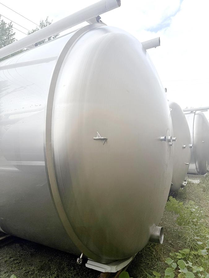Used Used 5000 Gallon Jacketed Tank, 304 Stainless Steel