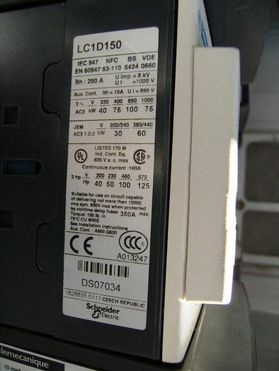 Used Motor, 100 HP, Yaskawa, Vari Speed, 480 volt (2) #S740325