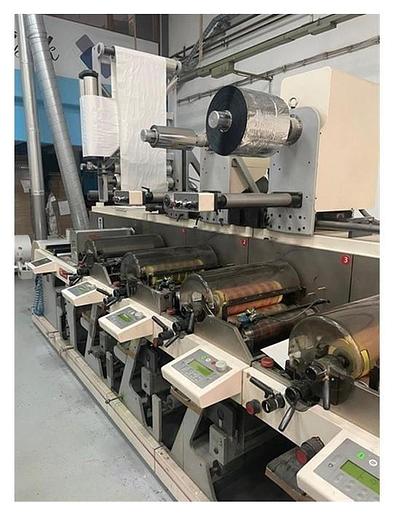 Used 2008 Nilpeter FA4 8 Colour Flexo Label