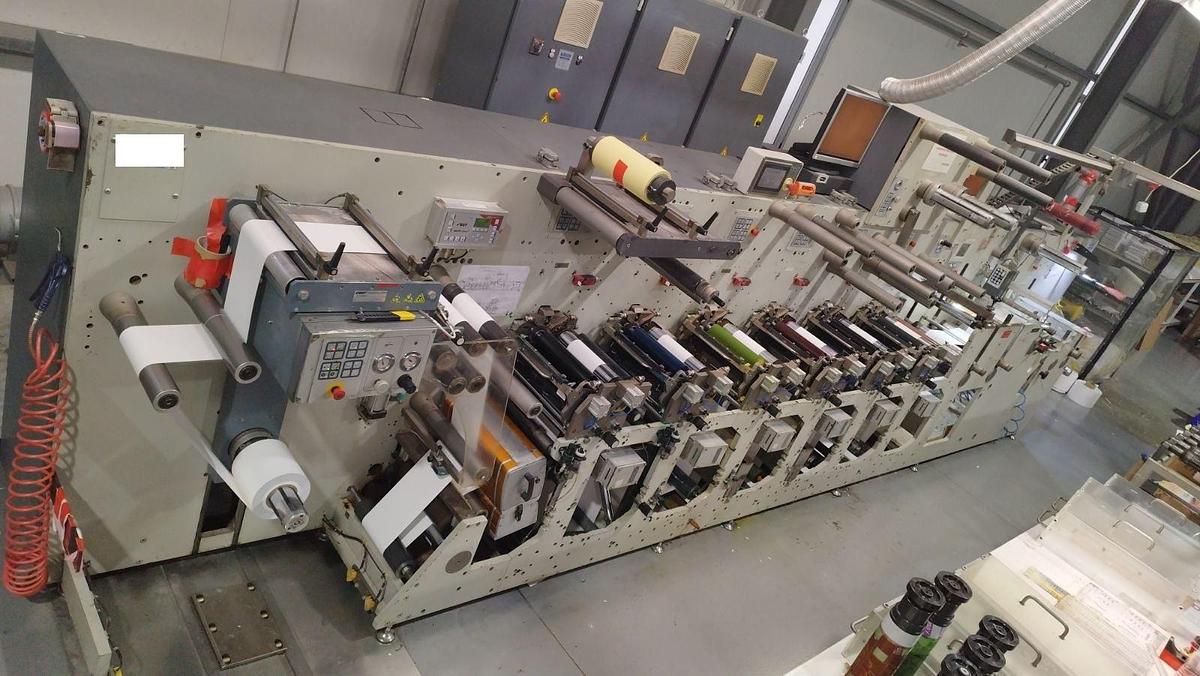 Used 2006 Gidue 290 6 colour UV Flexo Label press