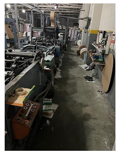 Used 1970 Windmoller & Holscher AD1500 Paper Sack Bottomer Line