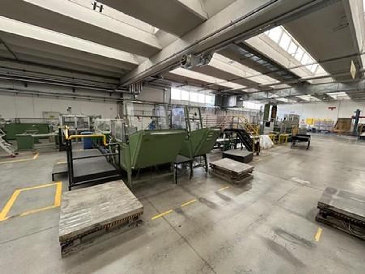 Used 1992 ECH WILL CUT SIZE SHEETER WITH WRAPPING, PACKING & PALLETIZING LINE