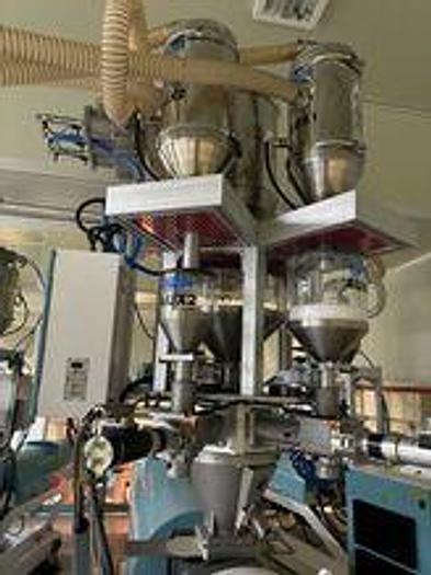 Used 2014 Kuhne Water Quench Double and Triple Bubble Film Extrusion Line