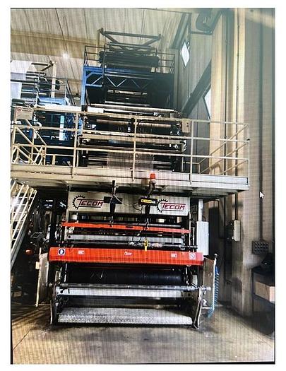 Used 2011 Tecom Coex 656565 Blown Film Extrusion Line