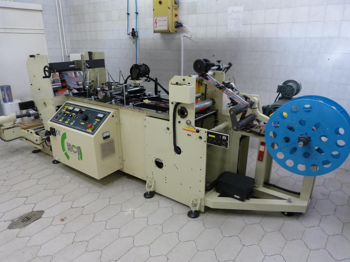 Used 2014 HCI Shrink Sleeve Seaming Machine FK-250 PVC