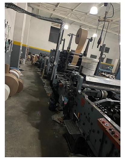 Used 1970 Windmoller & Holscher AD1500 Paper Sack Bottomer Line