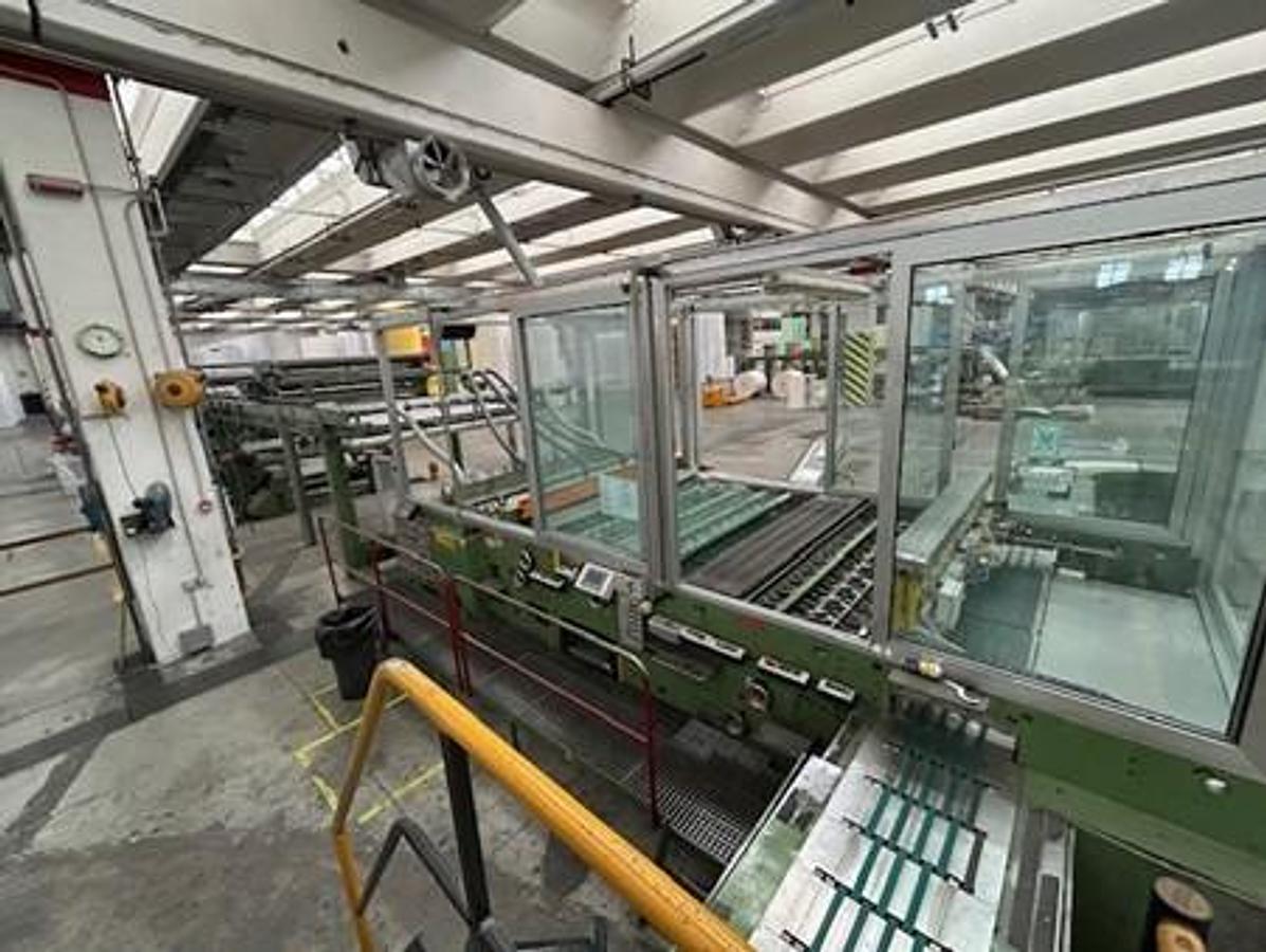 Used 1984 ECH WILL CUT SIZE SHEETER WITH WRAPPING, PACKING & PALLETIZING LINE