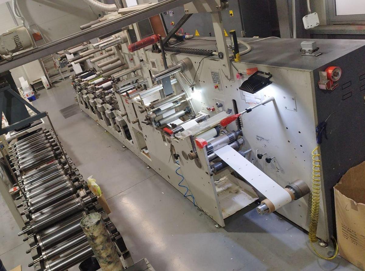 Used 2006 Gidue 290 6 colour UV Flexo Label press