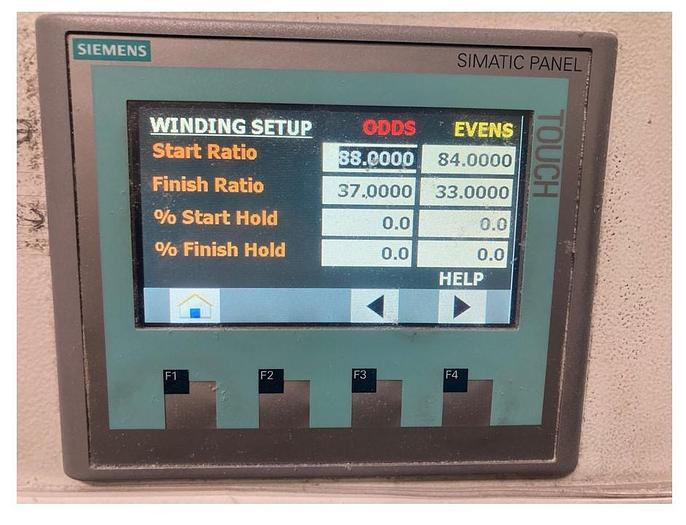 Used PCMC 200 Rewinder + 2800 Nested Embosser & Laminator NT3501