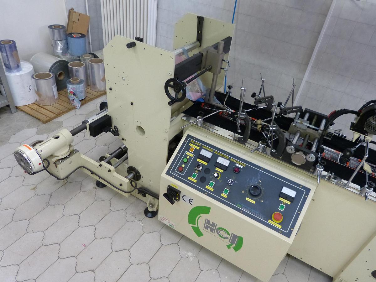 Used 2014 HCI Shrink Sleeve Seaming Machine FK-250 PVC
