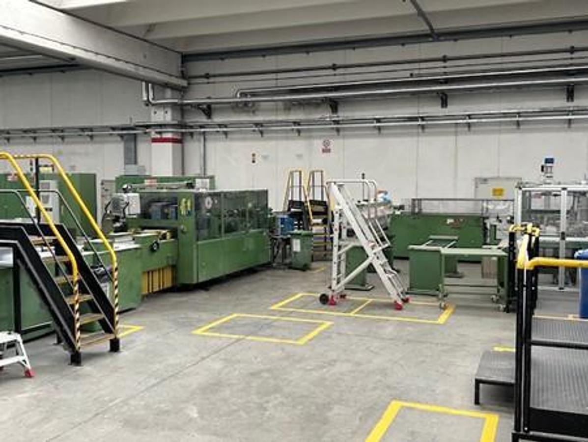 Used 1992 ECH WILL CUT SIZE SHEETER WITH WRAPPING, PACKING & PALLETIZING LINE