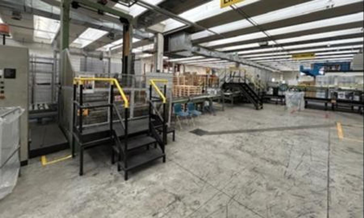 Used 1984 ECH WILL CUT SIZE SHEETER WITH WRAPPING, PACKING & PALLETIZING LINE