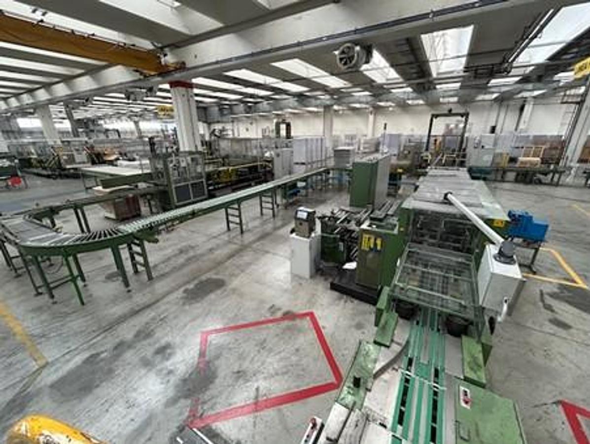 Used 1984 ECH WILL CUT SIZE SHEETER WITH WRAPPING, PACKING & PALLETIZING LINE