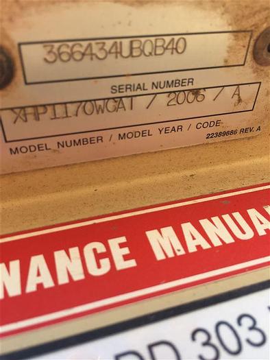 Used 2006 Ingersoll-Rand XHP 1170 cfm / 350 psi Air Compressor - Sold